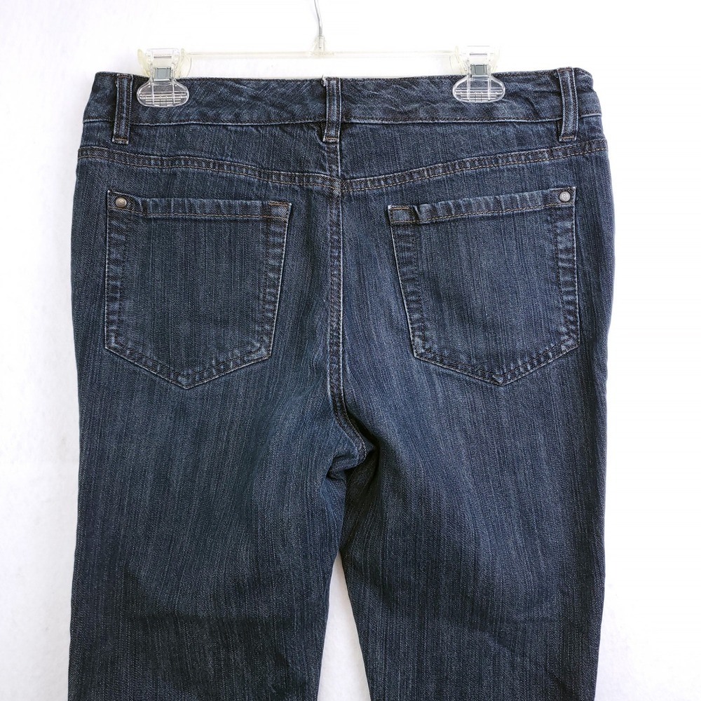 Code Bleu Jeans Straight Leg Dark Wash Stretch Denim Women's Size 10 - Picture 4 of 6
